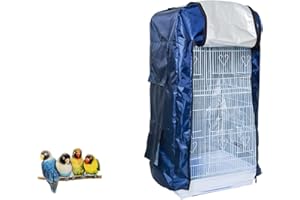QBLEEV Bird Cage Covers, Large Birdcage Cover, Warm Windproof Waterproof Shell Shield for Square Cage Crate