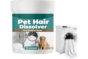 Pet Hair Dissolver for Laundry - 100g Cleaner, Washing Machine Pet Hair Cleaner Powder | Removes Dog and Cat Hairs from Cloth