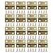Coobey 60 Pieces Mini Hinges for Cabinets Connectors with 240 Pieces 7mm Replacement Brass Hinge Screws