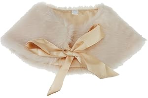 FakeFace Flower Girls Faux Fur Shoulder Cape Winter Warm Party Wedding Wraps Capelets Clothes