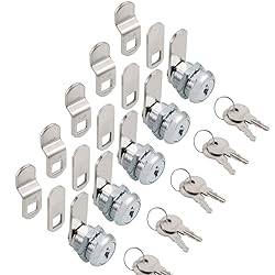Cabinet Cam Locks Keyed Alike, 5/8” Cylinder Cam