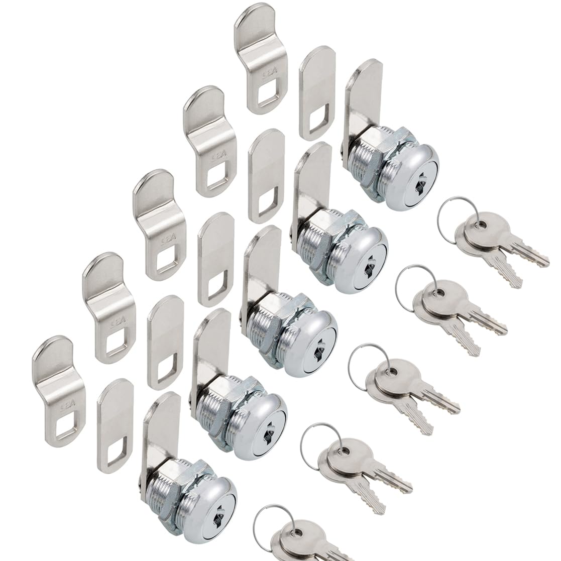 Cabinet Cam Locks Keyed Alike, 5/8” Cylinder Cam