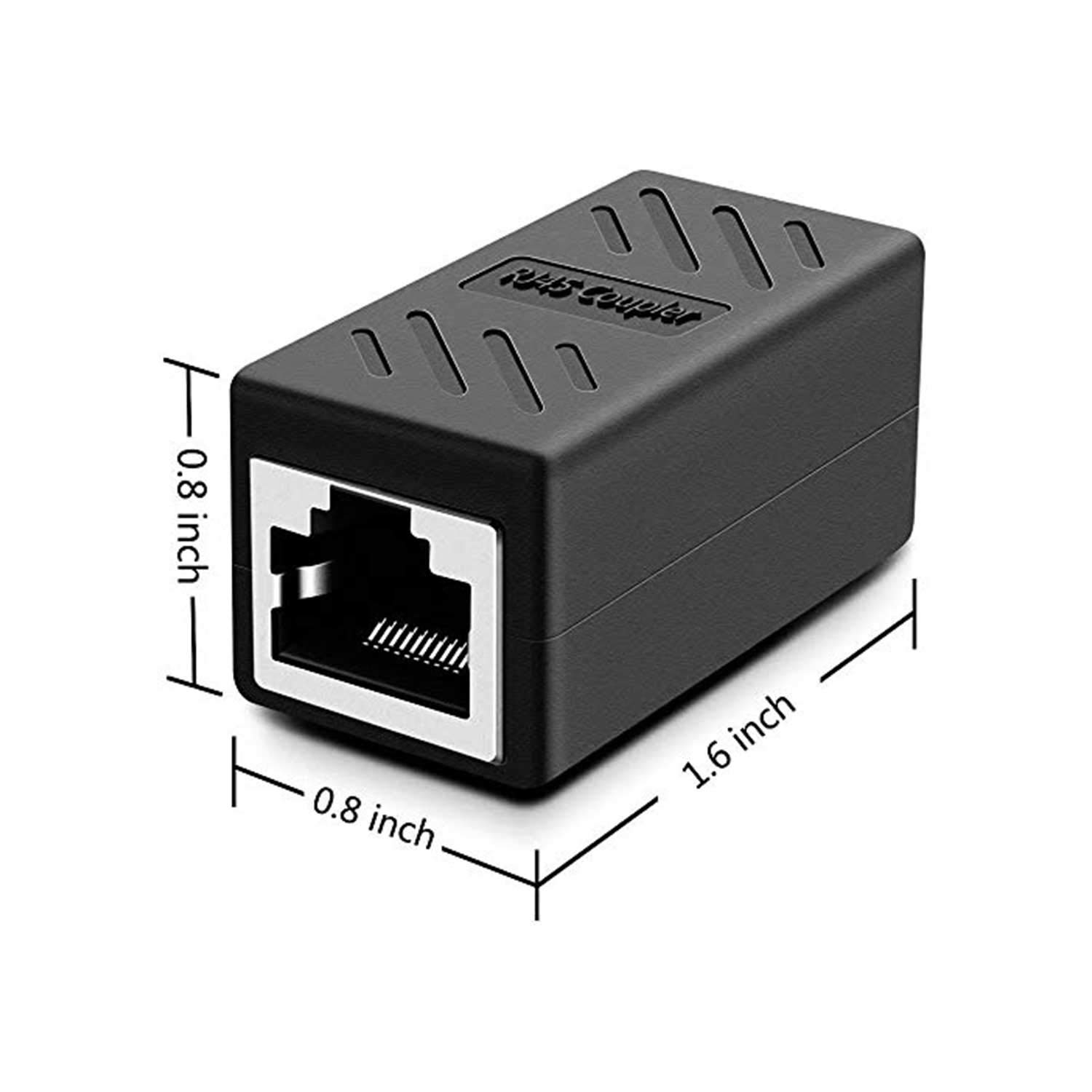 Smalloo RJ45 Coupler Cat8 Cat7 Cat6 Cat5e 1 to 1 LAN Ethernet Cable Extender Adapter Female to Female（10Pack）: Industrial & Scientific
