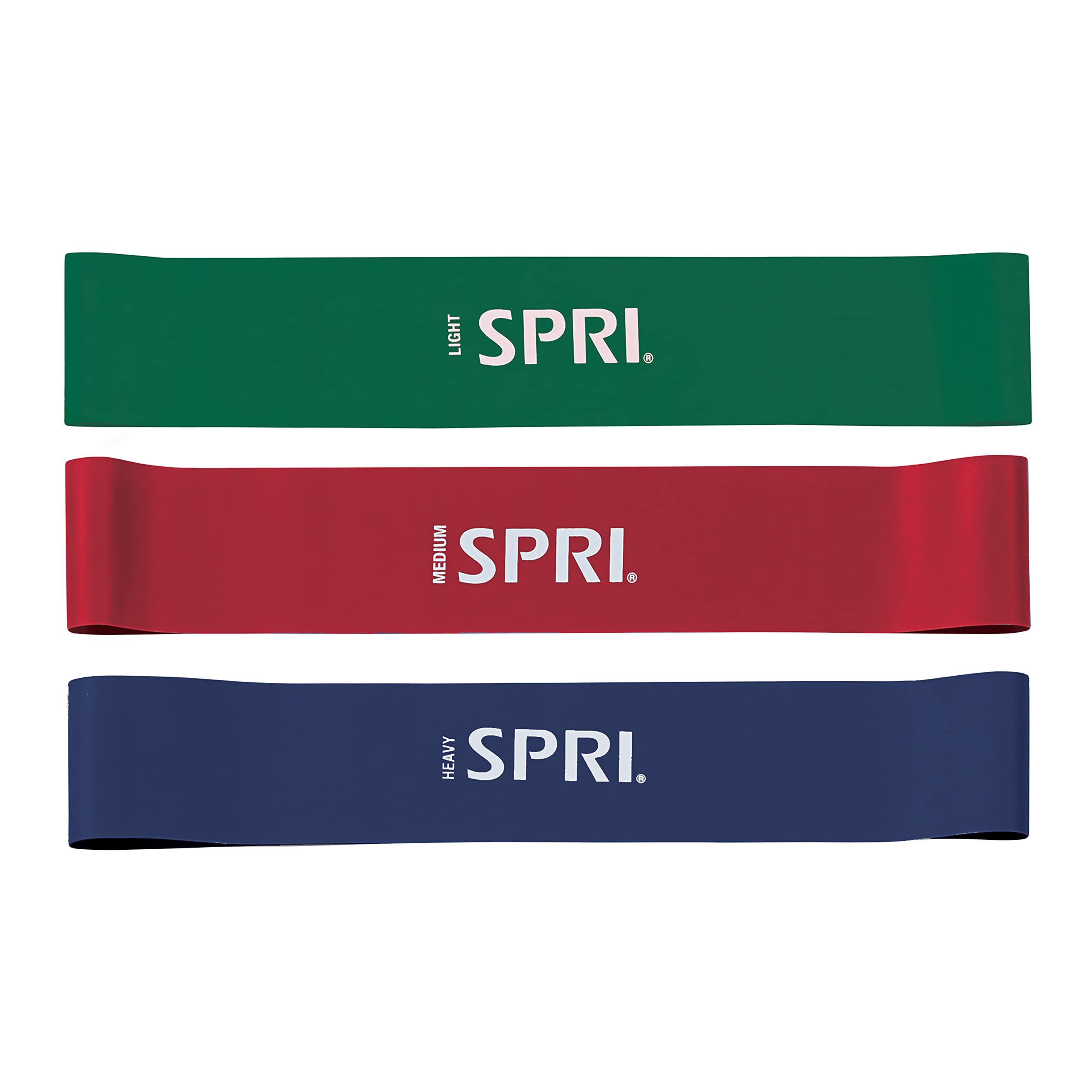 Photo 1 of SPRI Mini Loop Bands Kit, Set of 3 - Light, Medium, Heavy Resistance Bands for Lower Body Workouts, Toning Muscles, and Exercise