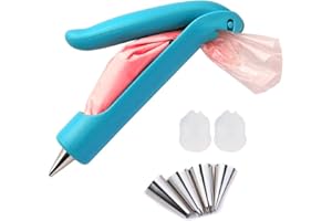 Yakamoz Icing Dispensers, Pastry DIY Cake Decorating Pen, Icing Piping Tips Nozzles Bag, Sugar Craft Fondant Cake Deco Tool K