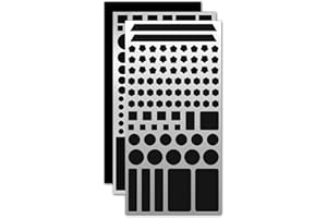 BAWZEE 3 Sheets Electronic Light Cover Stickers Blackout Stickers for Electronics Red Light Dimming Stickers for TV Monitor Computer Air-Conditioner,Light Stickers for Electronics