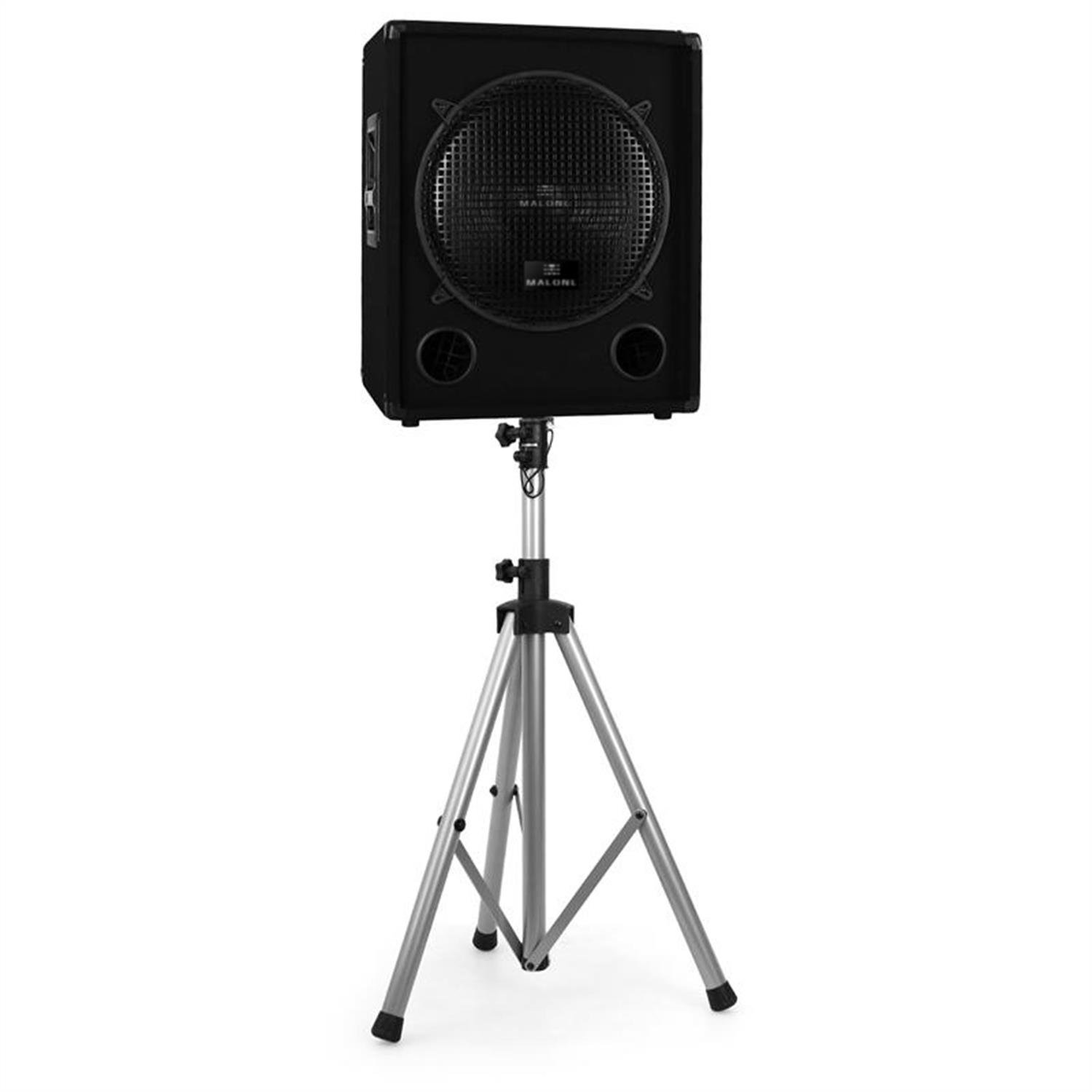 Supporto Stativo Per Casse Acustiche, Treppiede Professionale In Metallo, Altezza Regolabile 120 Cm, Pieghevole, Universale