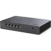 UGREEN 2.5Gb Switch, 5-Port Ethernet Switch, Plug & Play, Unmanaged Ethernet Splitter, Desktop/Wall Mount Network Hub, with L