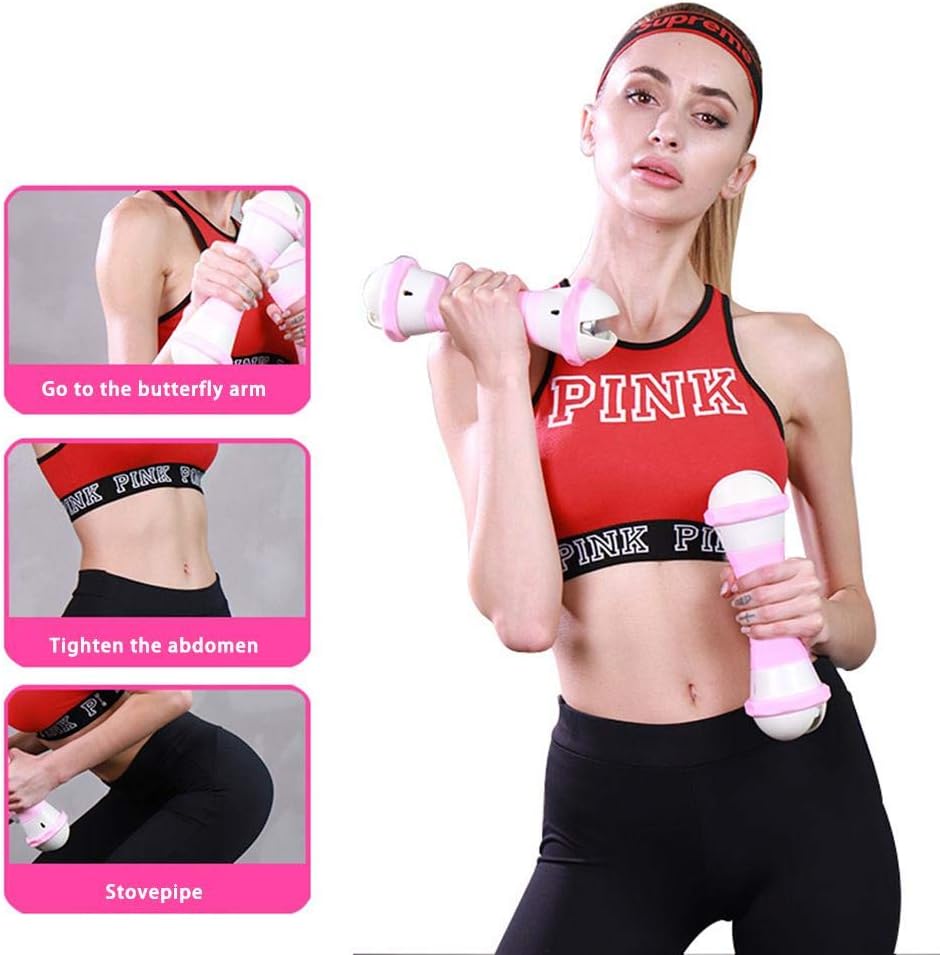 Dumbbells Deluxe Vinyl Coated Hand Weights All-Purpose Dumbbell for Strength Training Adjustable & Removable Dumbbell Home Gym Fitness Equipment