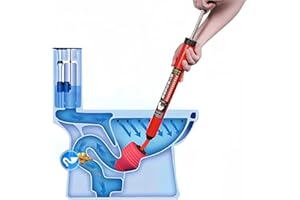ROSELF High Pressure Toilet Unblock One Shot Toilet Pipe Plunger, Upgraded Toilet Plunger Kit High Pressure Air Drain Clog Remover Plumbing Tool for Sink Bathroom Bathtub Clogged Pipe