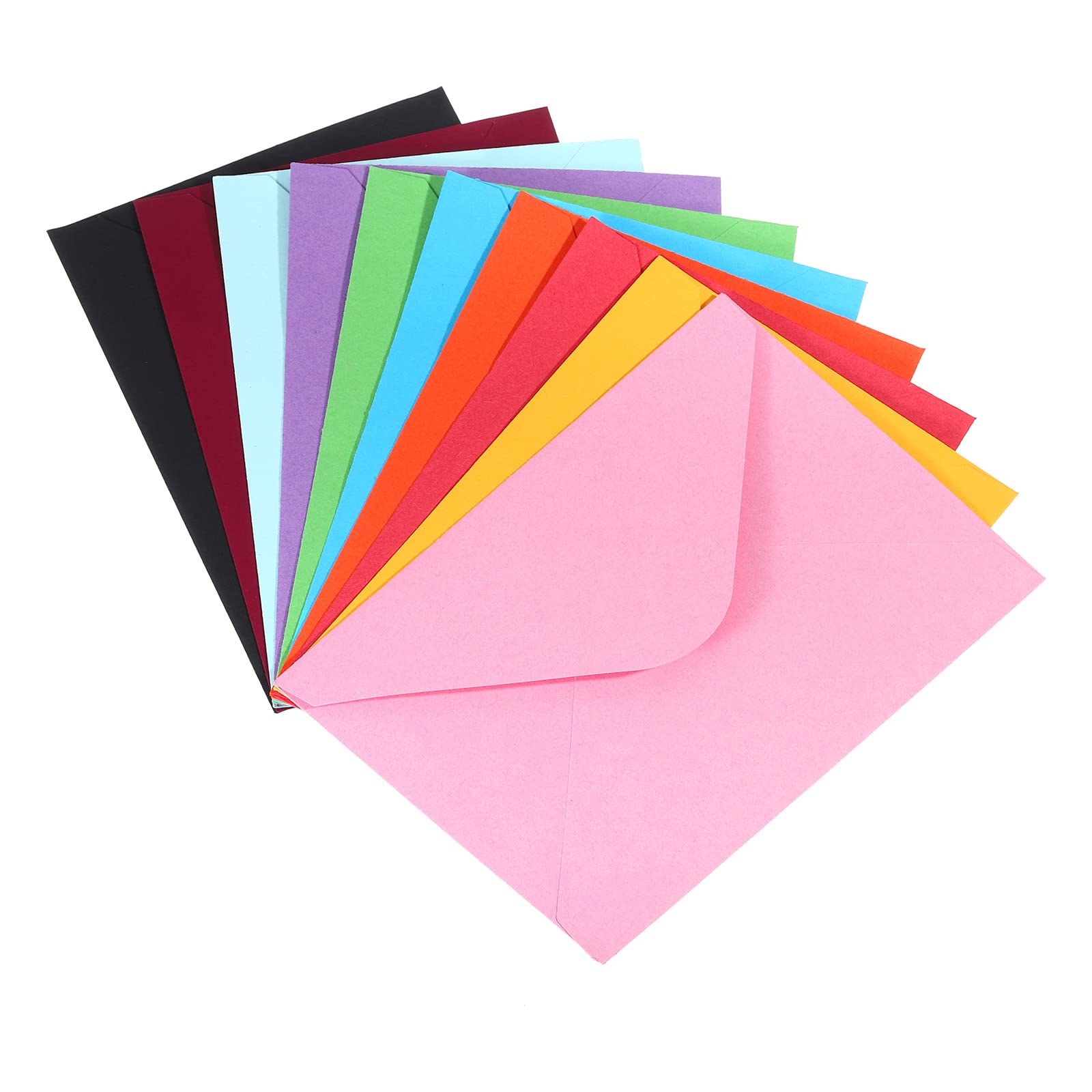 PATIKIL Mini Envelopes, 100 Pack Gift Cards Business Cards Envelope for Invitation Graduation, Multicolor