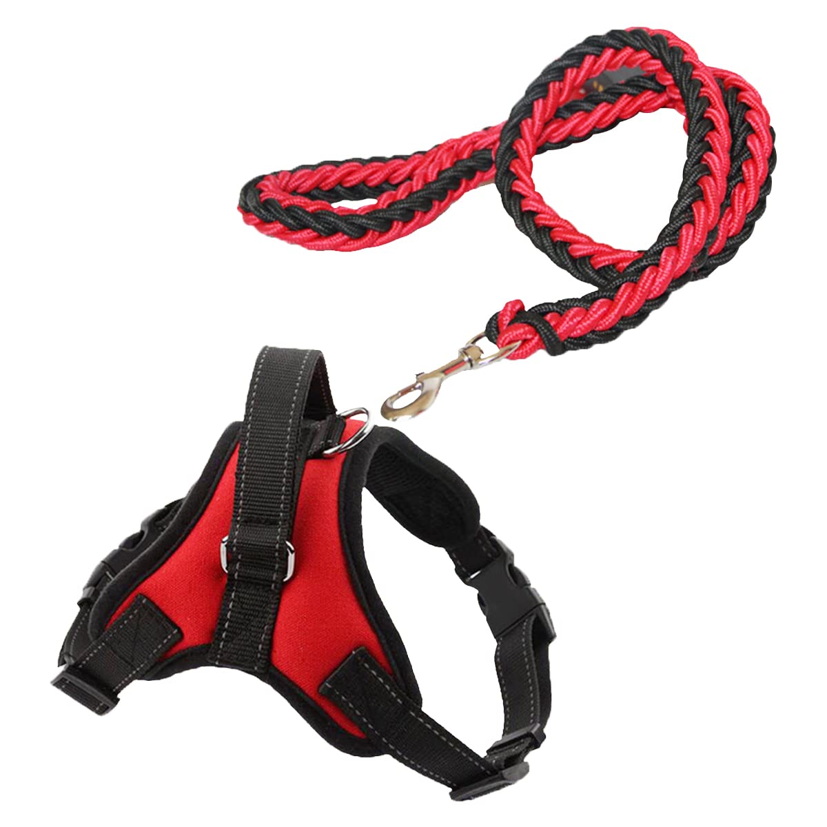 Breathable Dog Harness and Leash Set No Pull Soft Adjustable Dog Vest Harness with 130cm Dog Leash Small Puppy Harness for Outdoor Walking (Small)