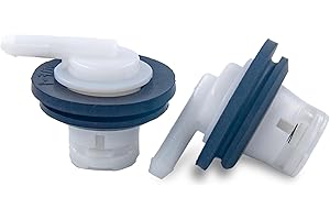 Suspenix Fuel Tank Vent with Grommet Seal Compatible with Ford 1980-1996 F150 F250, 1980-1997 F350 Thunderbird (Pack of 2)