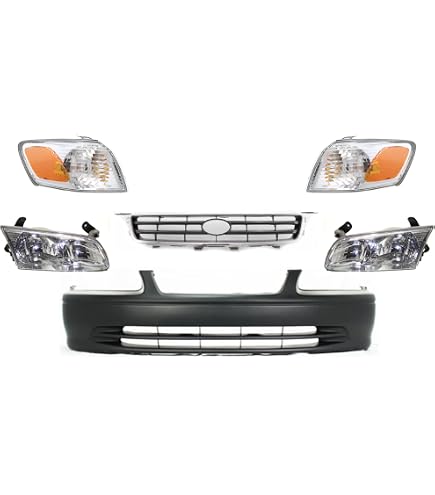 Front Bumper Cover Primed For 2000-2002 Toyota Echo | With Fog Light Holes | Evan-Fischer