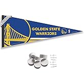 Golden State Warriors Pennant Flag and Wall Tack Pads Mounts