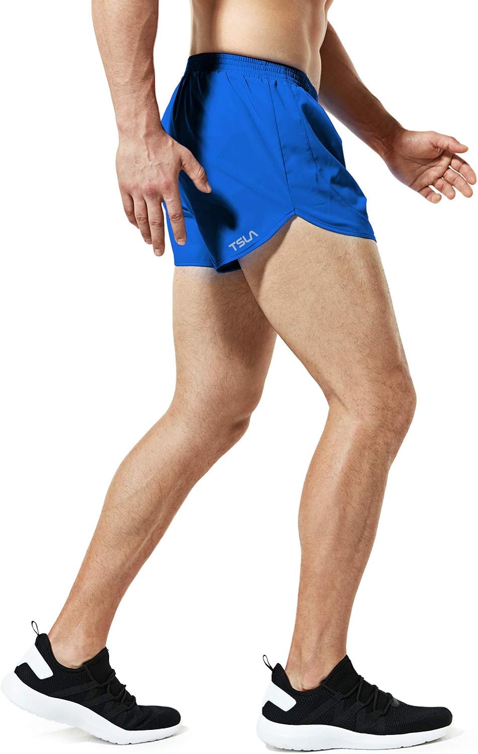 TSLA Men's Active Running Shorts, 3 Inch Quick Dry Mesh Jogging Workout Shorts, Gym Athletic Marathon Shorts with Pockets: Clothing