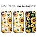 JIAXIUFEN Compatible with iPhone 7 Plus iPhone 8 Plus Case Cute Gold Sunflower Clear Slim Shockproof Flower Floral Design Soft Flexible TPU Silicone Back Cover Phone Case