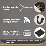 KURNI Storage Bags Clothes Organizer 6 Pack Large 90L 3 Sided Zipper view 4