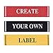 Wunderlabel Personalized Custom Customize Standard Woven with Frame Crafting Fashion Ribbon Ribbons Tag Clothing Sewing Sew Clothes Garment Fabric Material Embroidered Label Labels Tags, 50 Labels