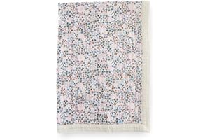 Little Unicorn Newborn Receiving Quilt | Ultra- Soft, Multi-Layered Muslin Fabric | Gift for Newborns & on-The-go (Pressed Petals)