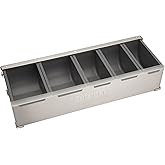 Cuisinart Condiment & Topping Station, 5 Dishwasher Safe Containers for Toppings & Condiments, Versatile Fresh Food Prep Station with Clear Lid, Perfect for BBQs, Burgers, Tacos, Pizza & Omelets