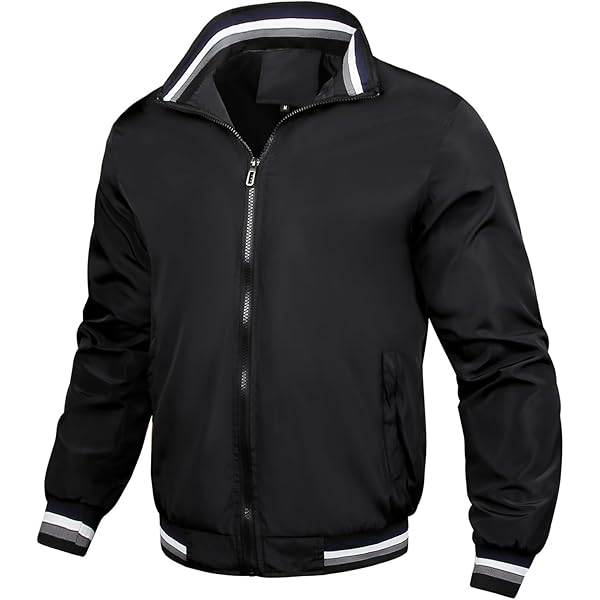 DGHM-JLMY Mens Lightweight Bomber Jacket Casual Coats Spring
