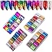 40 Rolls Starry Sky Nail Foil Adhesive Transfer Sticker Tips, EBANKU Nail Art Stickers Tips Wraps Foil Transfer Adhesive Glitters Acrylic DIY Decoration Kit(4 Boxes)