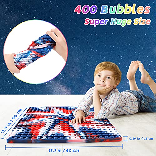 Pop It Jumbo Licorne OCACA - Jouet Sensoriel Anti-Stress Grande Taille Pour Enfants Et Adultes