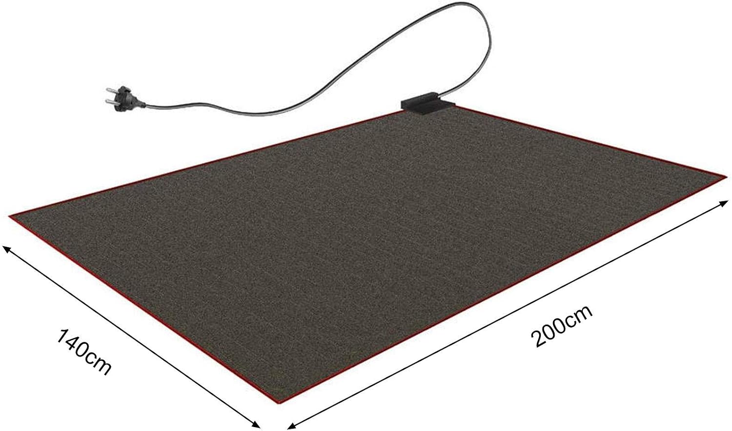 Tapis De Souris Chauffant 80x33 Cm - 5 Niveaux Température, Arrêt Auto 4h, étanche | Pour Bureau Maison En Hiver