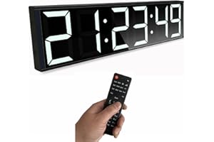 Boyiit 26'' Extra Large Home Gym Timer Clock, Programable Workout Interval Timer, Digital Wall Clock, with 7-Color Night Ligh