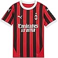 Puma Youth Soccer AC Milan 24/25 Home Jersey - Official Team Branding, dryCELL Technology, Regular Fit, Crew Neck (US, Alpha, Medium, Regular, Red/Black)