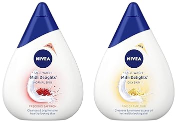 nivea delight milk face wash