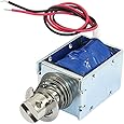 uxcell 1kg Force 10mm Stroke Push Open Frame Solenoid Electromagnet DC 12V