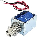 uxcell 1kg Force 10mm Stroke Push Open Frame Solenoid Electromagnet DC 12V