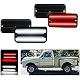 Tonsya For 1968 1969 1970 1971 1972 Chevy GMC Pickup Trucks Front/Rear Bumper Fender Side Marker Lights Full White & Red Led Lamps 4 pcs