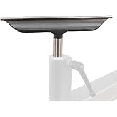 Hurricane Turning Tools, 12" Tool Rest with Hardened Steel Rod For Wood Lathe, 1" Diameter Post, 5" Post Length