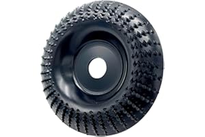 ZEROMALL Wood Carving Disc Grinder Wheel Disc, 4 Inch(100mm) Angle Grinder Wood Carving Disc Woodworking Grinding Shaping Wheel Abrasive Rotary Tool with 5/8” (16mm) Arbor