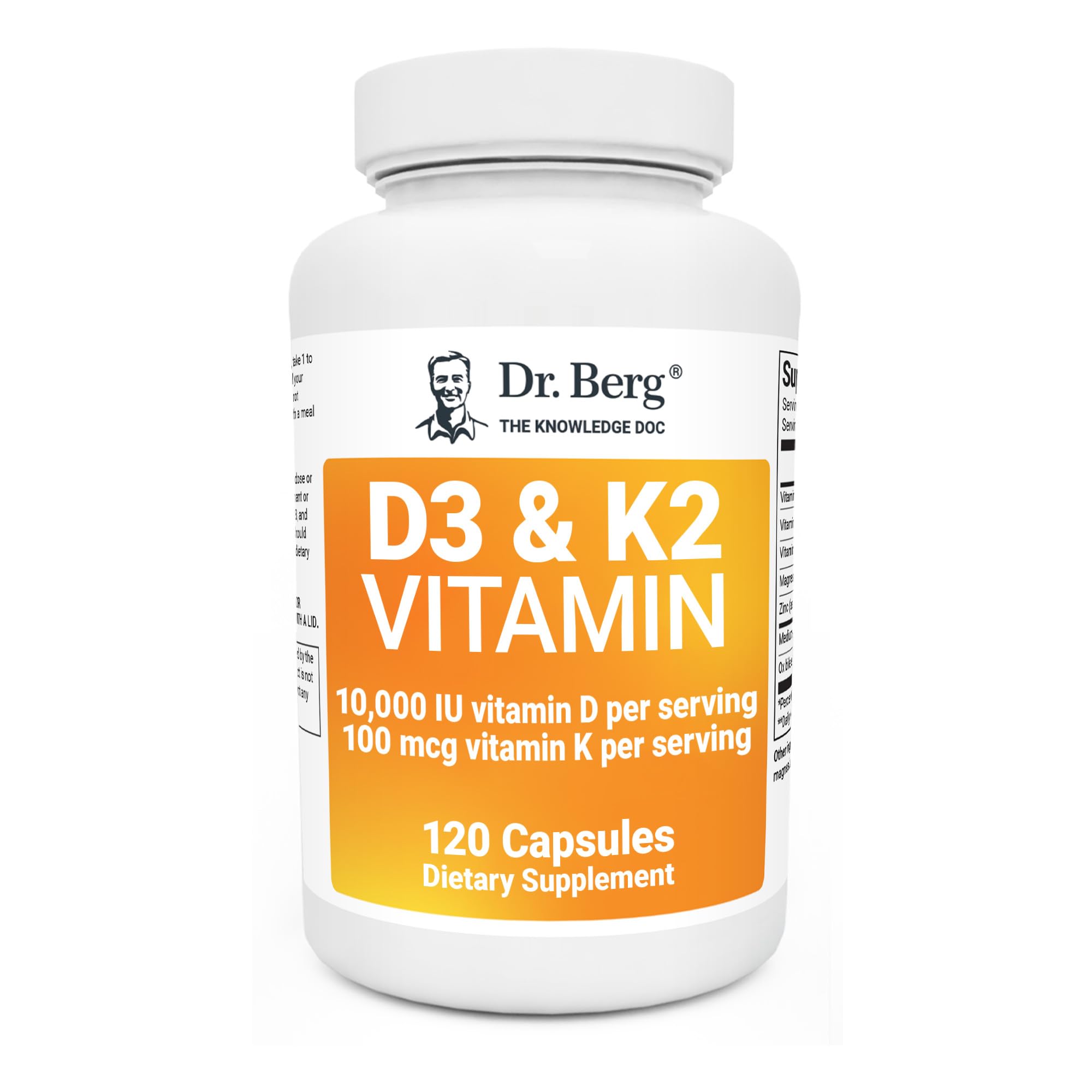 Mua Dr. Berg's Vitamin D3 K2 Supplement w/MCT Oil Includes 10,000 IU of Vitamin D3, 100 mcg