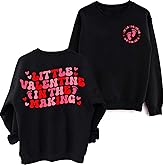 TONGCHEN Little Valentine in The Making Sweatshirt Pregnancy Announcement Sweatshirts Top Valentine's Day
