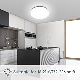 Aigostar Modern Flush LED Ceiling Light 18W 2100lm IP54 6500K Kitchen view 3