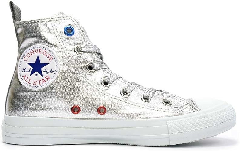 Amazon コンバース Converse オールスター スペースウォークhi メンズスニーカー 1ck339 レディーススニーカー ハイカット シルバー ハトメ All Star Spacewalk Hi 1ck339 シルバー 24 5cm Usa5 5 Converse コンバース スニーカー