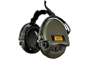 Sordin Pro-X Ear Muffs - Active and Electronic Ear Defenders w/Neckband - Gel Pads - Earmuffs for Hunting & Shooting