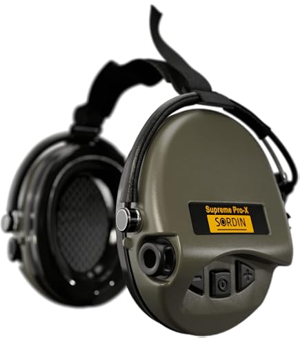 SORDIN Supreme Pro-X 　電子イヤーマフ　ネックバンド Amazon.com: Sordin Pro-X Ear Muffs - 76302-X-02-G-S - Active and