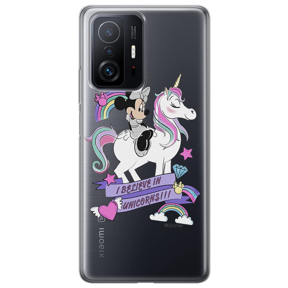ERT GROUP mobile phone case for Xiaomi 11T 5G / 11T PRO 5G original and officially Licensed Disney pattern Minnie 035 optimally adapted to the shape of the mobile phone, partially transparent