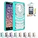 Alcatel OneTouch Fierce XL Clear Case With HD Screen Protector,AnoKe [Scratch Resistant] Colors Totem Mandala Ultra Slim Fit Acrylic Hard Cover TPU Bumper Hybrid For 5054 TM CH Mint