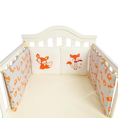 orange cot bedding