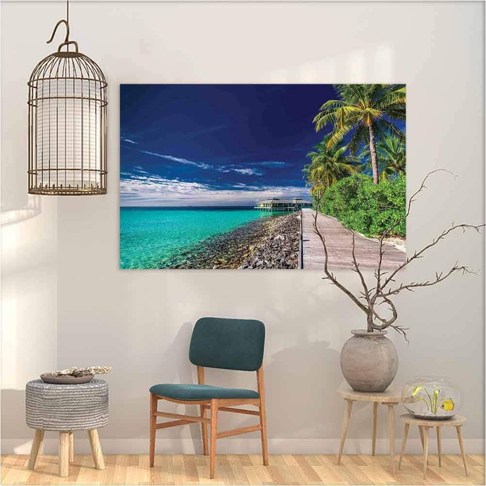 Amazon.com: Peel and Stick Wallpaper Ocean A Wooden Boardwalk at The