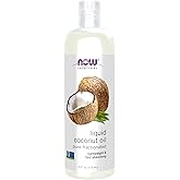 NOW Foods Solutions, Liquid Coconut Oil, Light and Nourishing, Promotes Healthy-Looking Skin and Hair, 16-Ounce