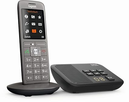 Gigaset CL660A - Schnurlostelefon mit Anrufbeantworter - DECT Telefon - modernes Design Telefon - ein Mobilteil mit TFT-Farbd