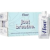 Flow Alkaline Spring Water, Organic Plain, 100% Natural Alkaline Water pH 8.1, Electrolytes + Essential Minerals, Eco-Friendly Pack, 100% Recyclable, BPA-Free, Non-GMO, 16.9oz (Pack of 12)